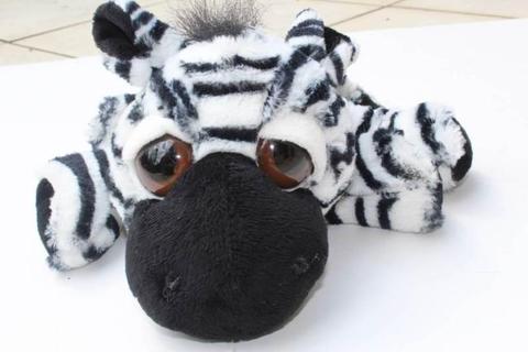 Stuffed Toy Zebra with Big Eyes