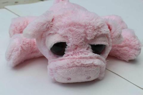 Stuffed Pig Toy with Big Eyes