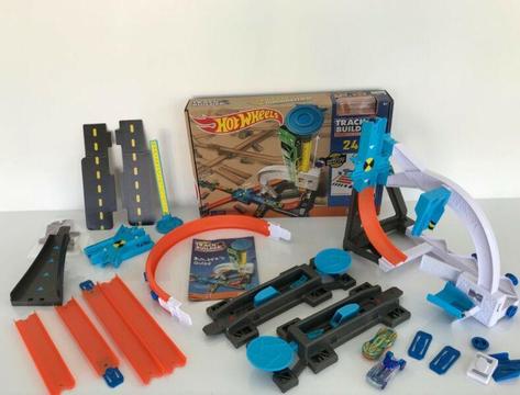 Hot Wheels Track Builder Set and Metal Worx Tractor Kit