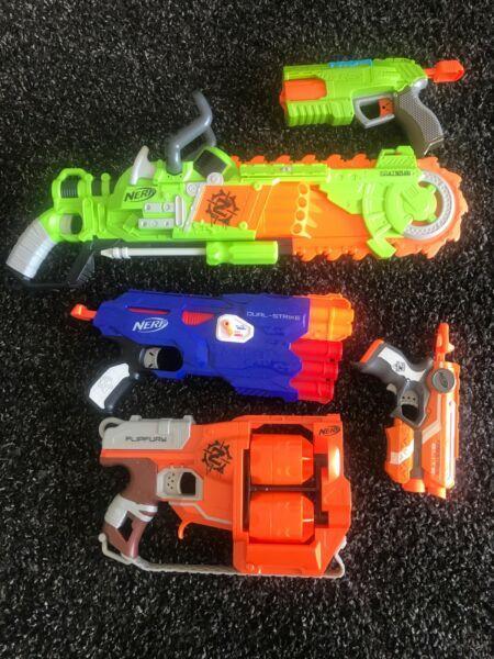 NERF Guns x 7