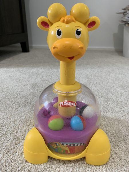 Playskool Poppin Park Giraffalaff Tumble Top Toy in Good Condition