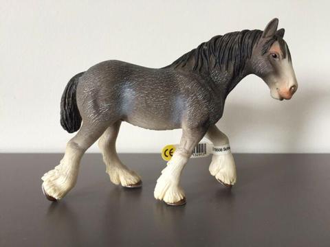 Schleich Clydesdale Draught Horse Figurine