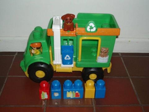 Mega Bloks Ply N Go Recycle Truck