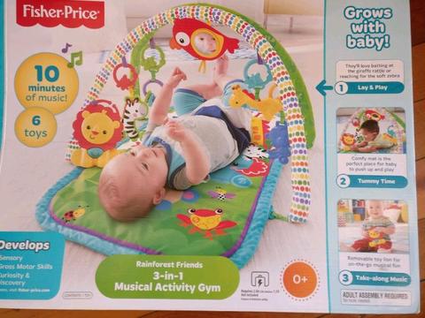 Fisher Price 3-in-1 musical activity gym