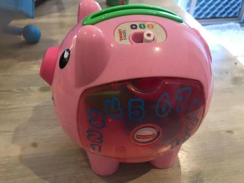 Fisher Price laugh and learn Smart Stages Pig Money Bank