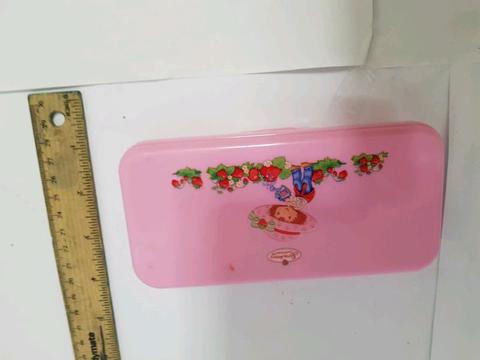 Strawberry shortcake plastic case pink