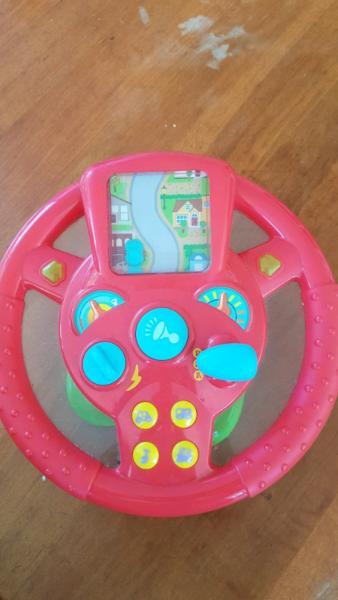 Toddler car wheel toy