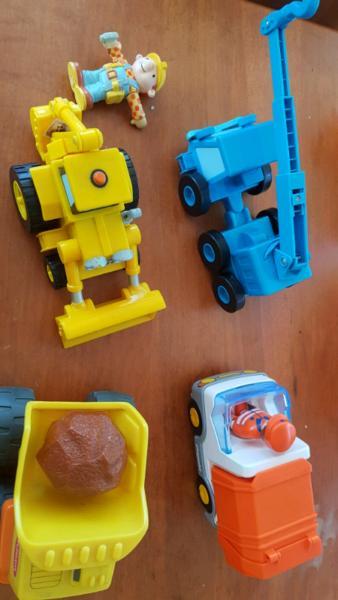 Bob the builder, playmobil 123 and playschool car lot