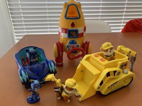 Various Toys - PJ Mask, Paw Patrol, Rocket