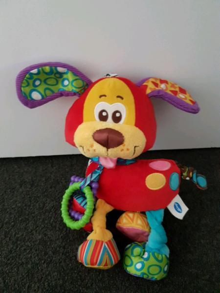 Playgro Dog Puppy toy with clip excellent condition