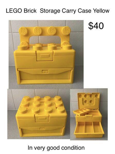 LEGO Brick Storage Carry Case Yellow