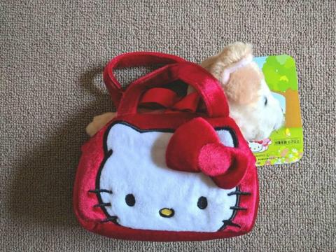 Sanrio Hello Kitty Stuffed Toy Bag Present for Kids from Japan