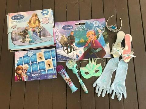 Disney Frozen toys and puzzle