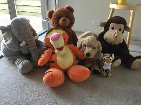 Large 5 Soft Toys all for 40$