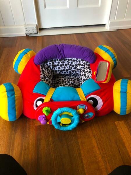 Kids soft toy sit in car