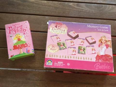 Fairy Snap & Barbie memory card games