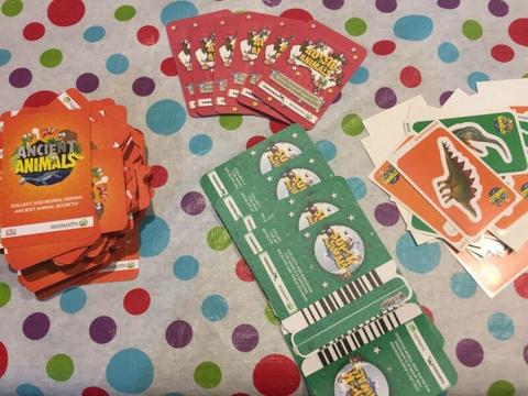 171 Woolworths Animal Cards Stickers