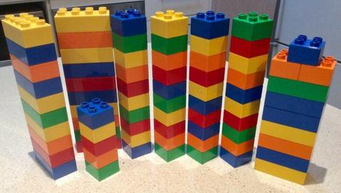 LEGO Mixed Colour Building Blocks - 75 Pieces