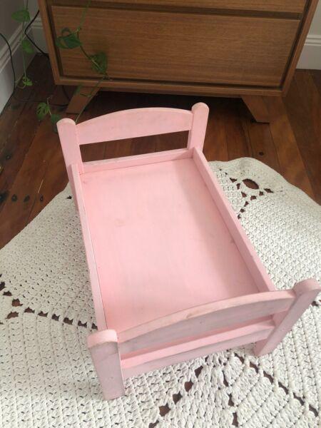 Pink timber dolly bed
