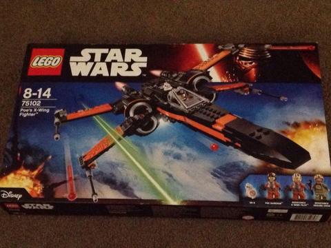75102 Star Wars Lego Poe's X Wing Fighter 8-14 NEW Set RARE