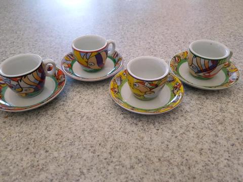 2 Teaset kids mugs and teacup and saucers