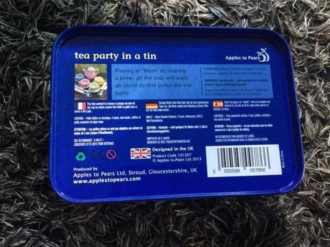 Tea party in a tin BRAND NEW $6
