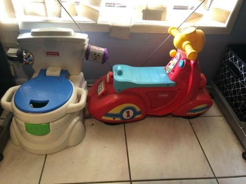 Fisher Price musical potty and bike