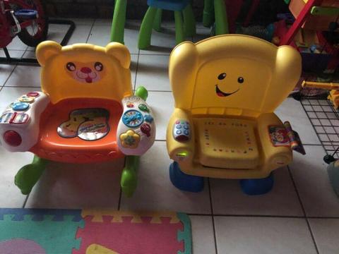 Fisher Price and v tech chairs