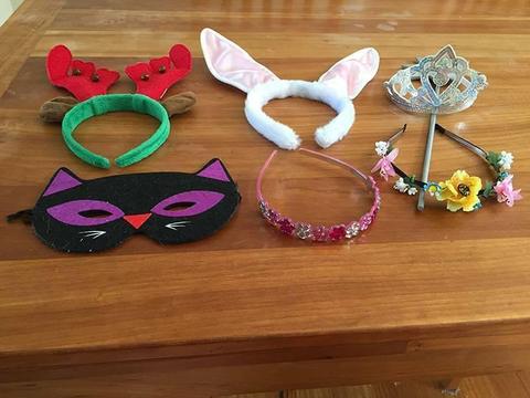 Dress up costume headbands masks set bundle