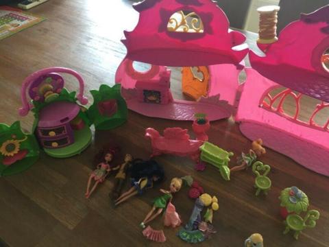 Disney fairy playhouses plus all furniture and accessories