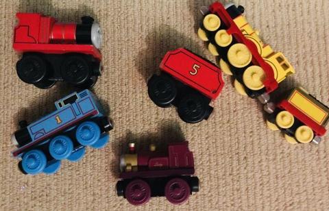 Wooden Train Set - lots of pieces ... includes Thomas the Tank Engine
