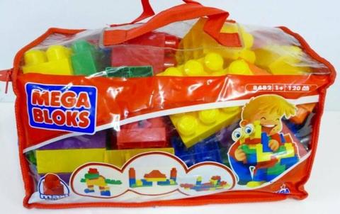 MEGA BLOKS Zipped Bag of 120 assorted blocks