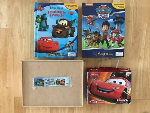 Paw Patrol, Cars, Monsters Inc, Toy Story - Busy Books Puzzles