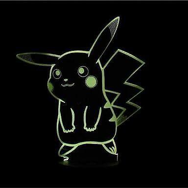 Pokémon colour changing night lights Pikachu/Eevee/Bulbasaur
