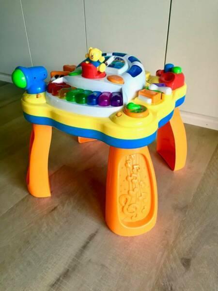 Colourful Piano Activity Table - Excellent Condition