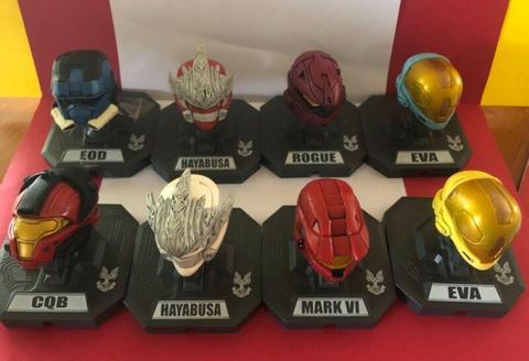 McFarlane Toys Action Figures - Halo Helmets collection x 8