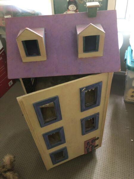 Dolls house handcrafted wooden