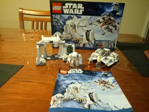 LEGO STAR WARS 8089 HOTH WAMPA CAVE 2010 COMPLETE AS NEW RARE