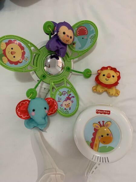 Fisher-Price Rainforest Friends Musical Baby Cot Mobile