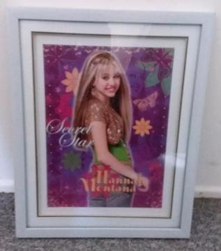 Hannah Montana Secret Star framed poster