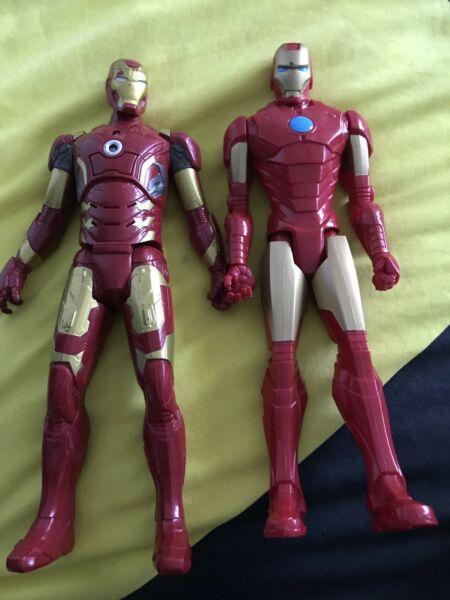 Iron man figurines x 2