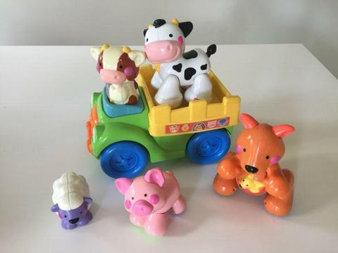 Fisher Price farm truck with animals