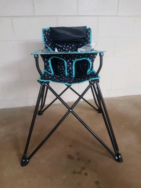 Portable camping high chair