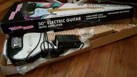 Kids electric guitar with amp