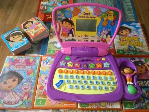 Dora the explorer laptop dvds book and game