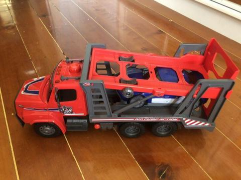 Dickie Toys Air Pump Action Car Transporter Truck