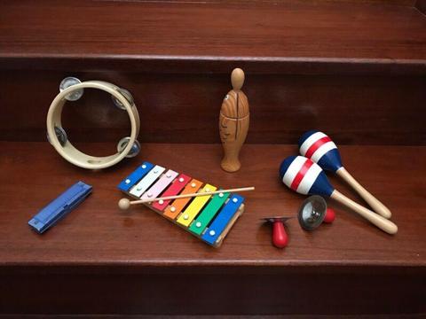 Set of Kids Musical Instruments