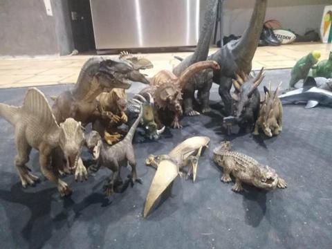 Schleich, Papo and Collecta dinosaurs. Priced to sell. Be quick!