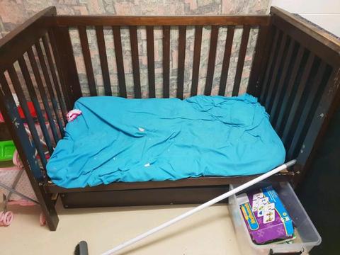 Babys cot selling cheap as need gone