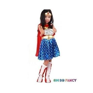 Kids Girls Wonder Woman Costume - Superpowers not included